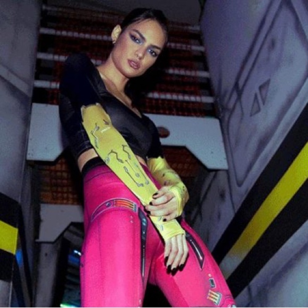 RARE Blackmilk Cyberpunk 2077 Crop Top - Picture 7 of 16